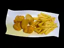 Nuggets de pollo con patatas fritas 🍗🍟