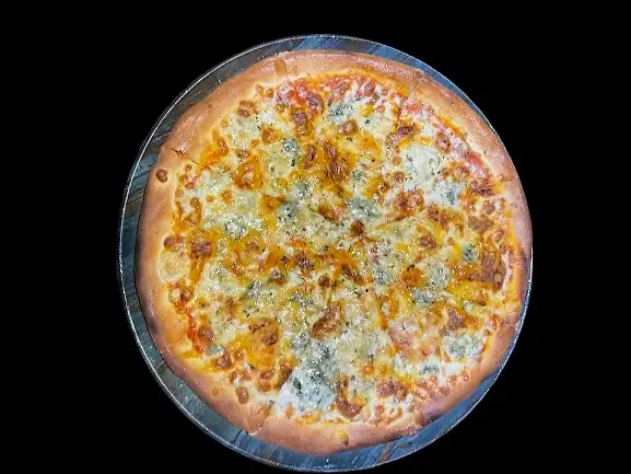 4 QUESOS ,  tomate, mozzarella, oregano, queso azul, manchego y cabra